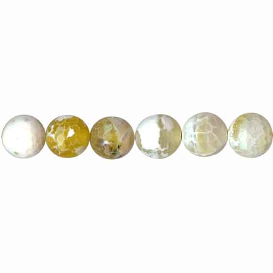 FIRE AGATE YELLOW 12MM FACETED